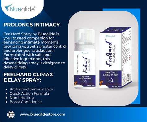 Climax Delay Spray for Men - Best Feel – Blueglide Pharma