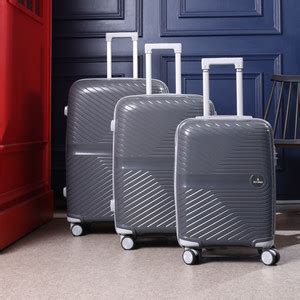 JACY LONDON Soft Body Set of 3 Luggage 8 Wheels - Hard Body ...