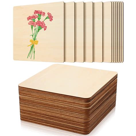 Buy Wooden Square Shaped Round Corner Blanks Slices on cliths – Cliths