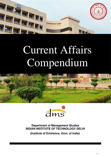 Current Affairs Compendium DMS IIT Delhi - Compendium Department of ...