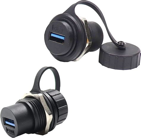 PENGLIN Waterproof USB 3.0 Panel Mount Coupler 2Pack, USB Pass Through ...