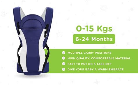 Chubby Cheeks Baby Carrier - Suitable For 6-12 Month Babies (0-15 Kgs)