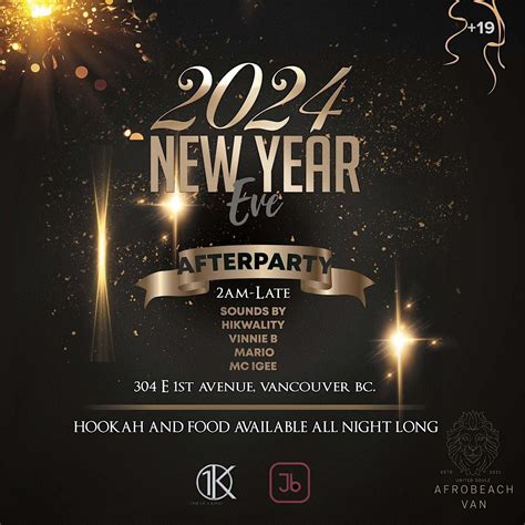New Yearss Eve (Afro Afterhours), 304 E 1st Ave, Vancouver, 1 January ...