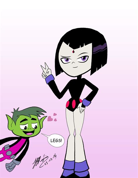 Teen Titans Raven And Beast Boy