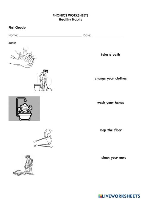 First Grade Health Lesson 1 的图像结果