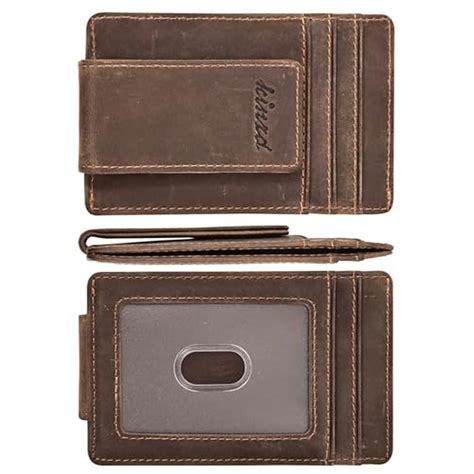 kinzd Money Clip, Front Pocket Wallet, Leather RFID Blocking Strong Ma ...