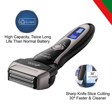 Groomiist Platinum Series Corded/Cordless Shaver PS-33 with Digital Di ...