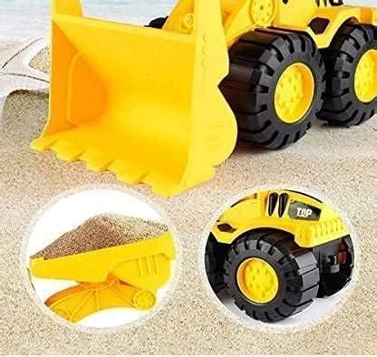 TOYZIEZ Unbreakable Super Builder Friction Powered Construction Trucks ...