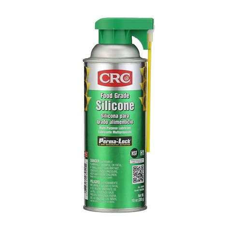 CRC Food Grade Silicone Lubricant, (Net Weight: 10 oz) 16oz Aerosol ...