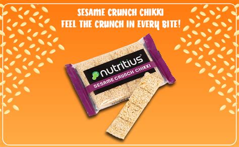 Nutritius Sesame Crunch Chikki 100g (Pack of 12) + 1 FREE Surprise ...