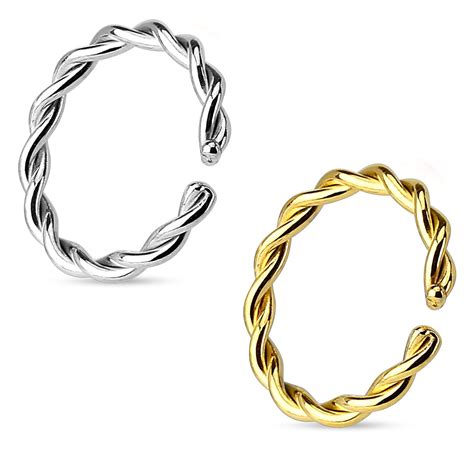 Buy Via Mazzini No Tarnish No Rusting Surgical Steel 8mm Nose Rings For ...