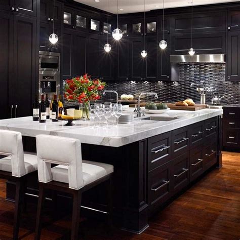 Black Kitchen Island at Angelica Lewis blog