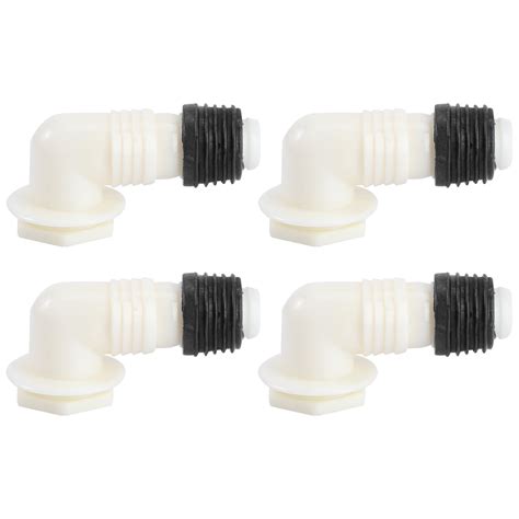 STRANDCHIC Home Washer Machine Floor Drain Connector 4Pcs White PVC ...