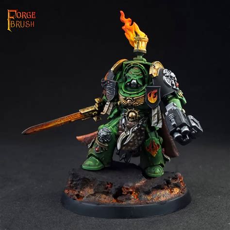 Space Marine Captain in Terminator Armor Salamanders, PAINTED ...