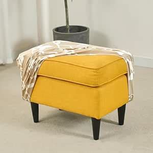 HOKIPO Polyester 140gsm Footstool Cover Ottoman Slipcover, Stretch ...