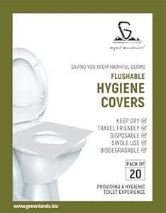 "Greenlands Hygiene Cover (Toilet Seat Cover) - 20 Sheets : Amazon.in ...