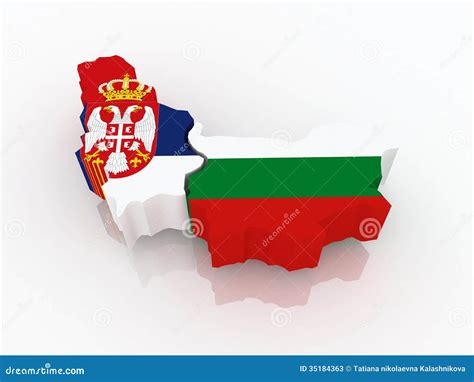 Map Serbia Bulgaria