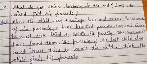 What do you think happens in the end in the story "The Lost Child ...