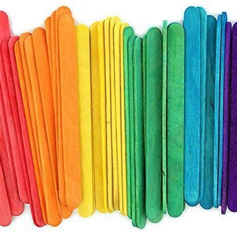 #29 Colorful Popsicle Sticks For Crafts Large Colo... - Vicedeal