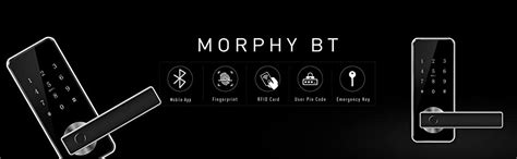 Ozone Morphy BT OZ-FDL-03-BL-STD Smart Digital Electronic Locking Door ...