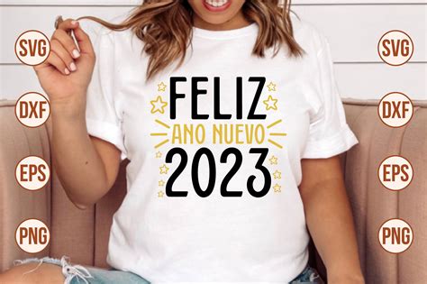 Feliz Ano Nuevo 2023 Svg Graphic by sadiqul7383 · Creative Fabrica