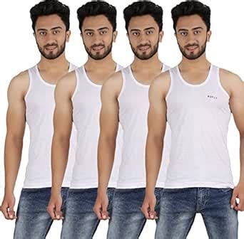 Buy Romio Men's Vest (Pack of 4), SPN-B2S (M) at Amazon.in