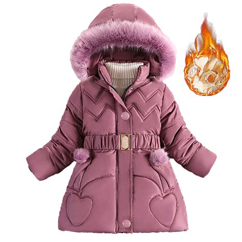 TBWNWG Kids Puffer Jacket,Girl's Padded Jacket In The Long Plus ...