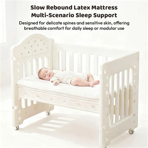 Cloud Hug Tiny Dreams 4-in-1 Convertible Baby Crib Cot - White