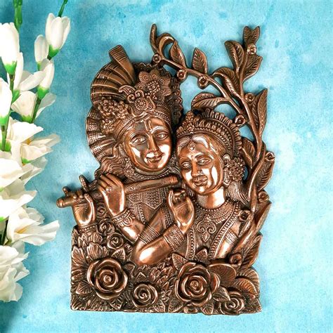 Buy Shri Radhe Krishna Wall Art: Pooja Room Delight
