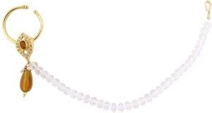 Radhesh Creation Crystal Gold-plated Plated Brass Nathiya Price in ...