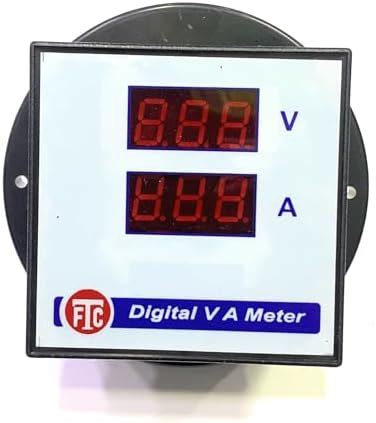 Litost® Digital Dual Display VOLT+AMMETER 0-500 V AC 0-100 A Through CT ...