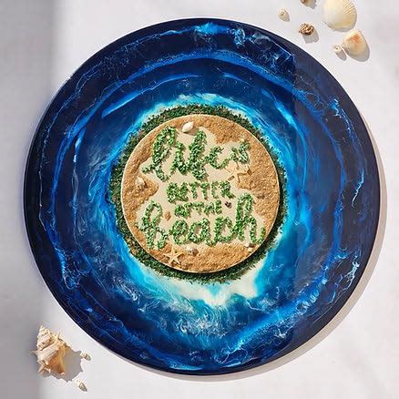 A E M Modern Art Resin Painting Resin on a Sturdy Wooden Base Life is ...