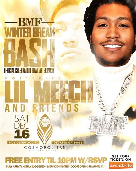 LIL MEECH & FRIENDS WINTER BREAK BASH, Cosmopolitan Premier Lounge ...