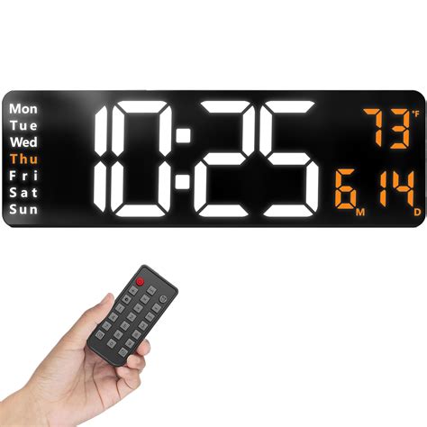 Opis Clock 1 Xxl White And Orange Extra Large Digital | Desertcart INDIA