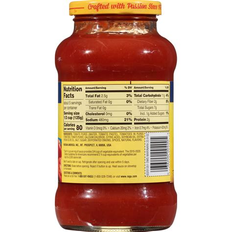 Ragu Old World Style Marinara Pasta Sauce Glass Jar 23.9 oz | Shipt