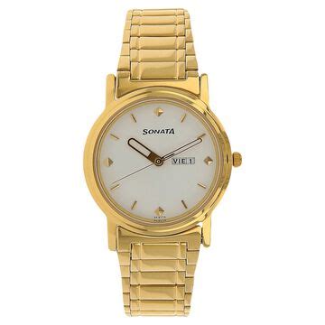 Buy Golden Watches for Men Online at Best Price | Sonata