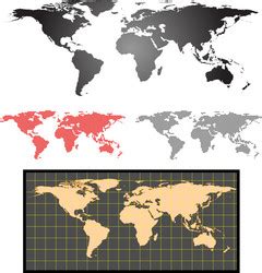 Earth Map Vector with Color Coding 的图像结果