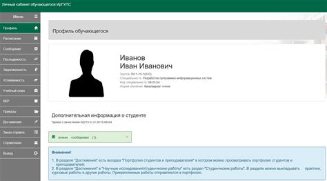 Задачи личного кабинета