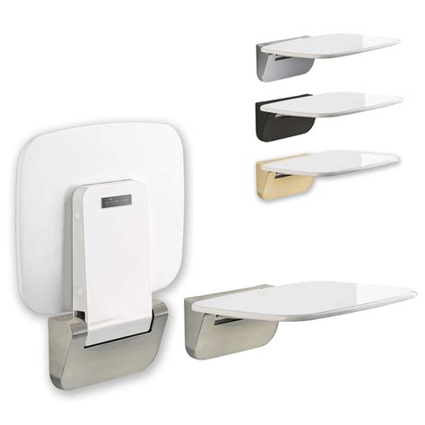Folding Shower Seat Wall Mounted Secure Fold Down Shower Bench ...