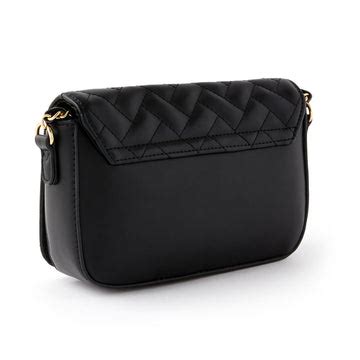 Buy Black Quinn Quilted Woven Chain Sling Bag