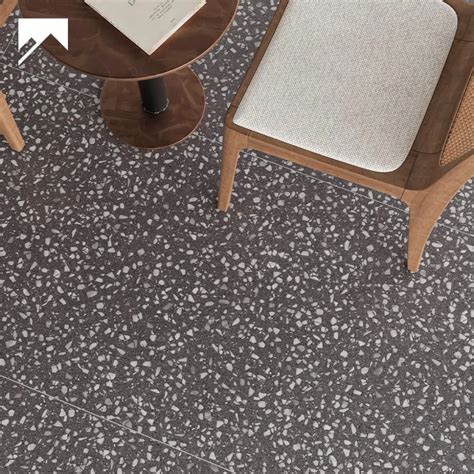 60X60cm Classic Grey Terrazzo Effect Restaurant Floor Tile - Restaurant ...