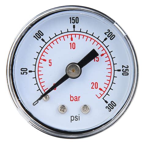 Mechanical Pressure Gauge, Back Connection 1/8inch BSPT Good Air ...