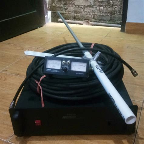 Promo pemancar tv vhf 175-250mhz 12-20watt. rakitan komplit antena ...