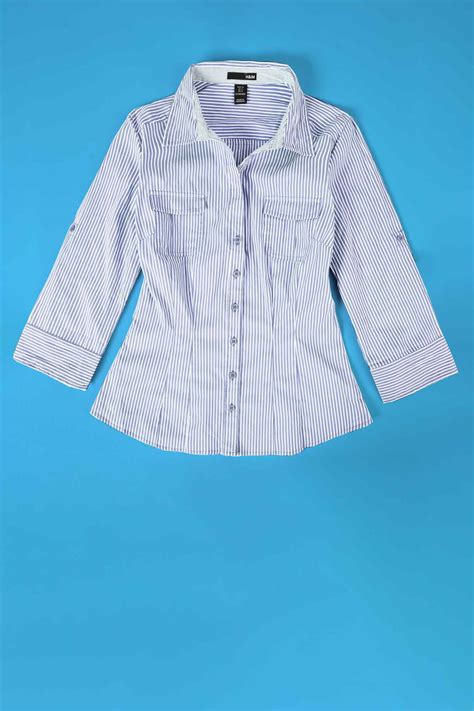 HM Women’s Stripes Style Long Sleeves Casual Shirt – elo