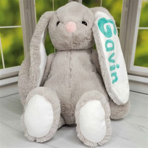 Personalized Stuffed Bunny - Kidderbug Kreations