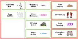 SHR Word Cards (teacher made) - Twinkl