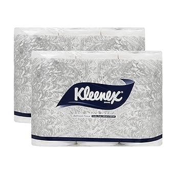 KLEENEX® Toilet Tissue 60049 - 2 ply Toilet Paper - 12 Toilet Rolls x ...