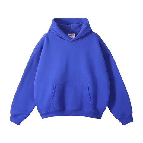 Oversized Solid Color Fleece Hoodie,Dropped Shoulder HEAVY-WEIGHT HOOD ...