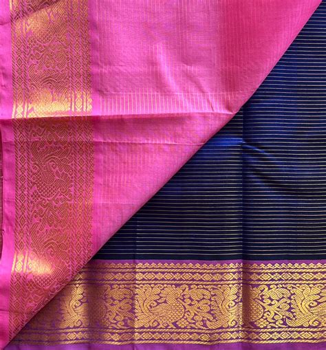 Traditional Border Handloom Mangalagiri Silk Cotton Saree -14648 – FABK