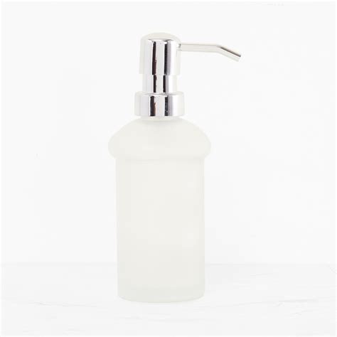 Buy Orion Solid Glass Round Soap Dispenser : 6 cmW x 18 cmH 200 ml ...